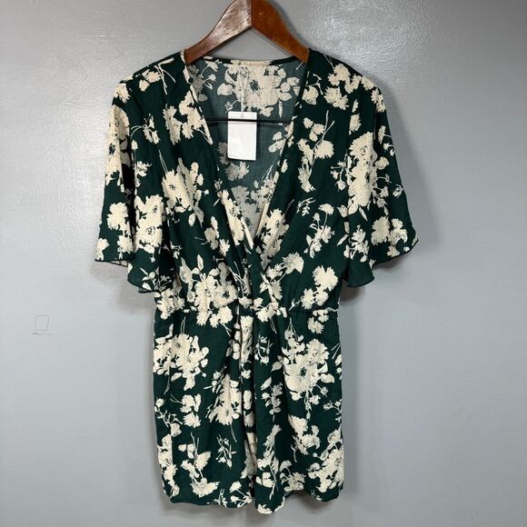 C.Cline Women’s Floral Romper Shorts sz XL NEW # D745 - Picture 3 of 6